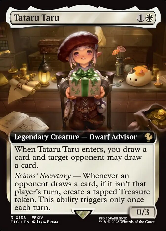 Tataru Taru 138/100 (Commander: FINAL FANTASY)  - Extended Art Foil | Good Games Modbury