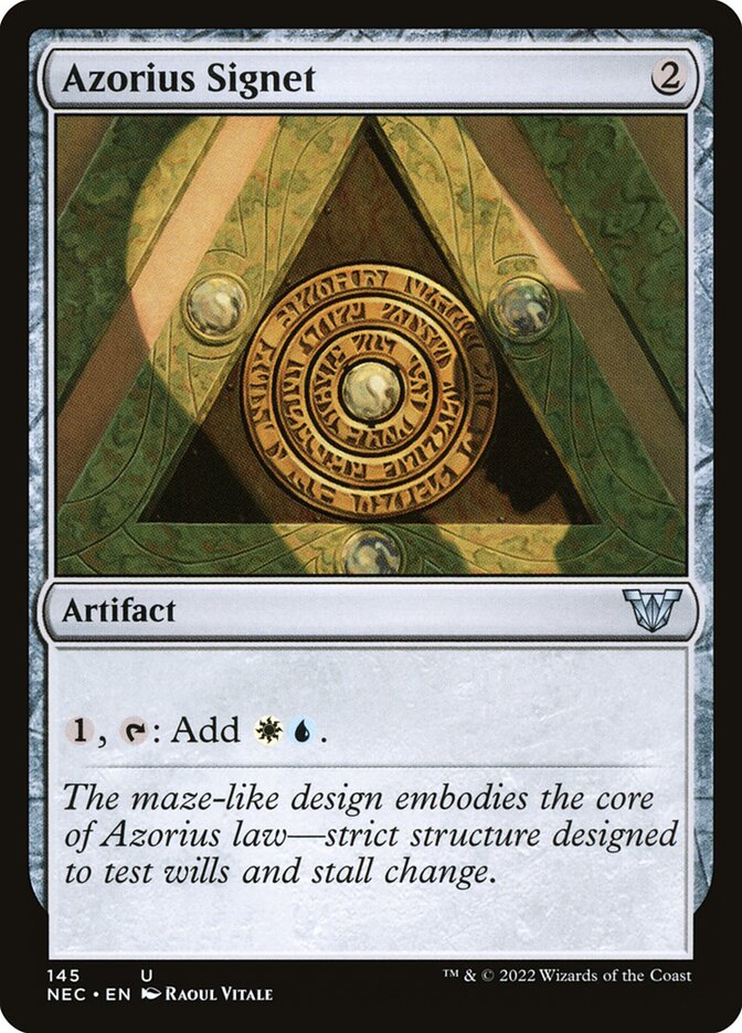 Azorius Signet 145/38 (Commander: Kamigawa: Neon Dynasty)  | Good Games Modbury