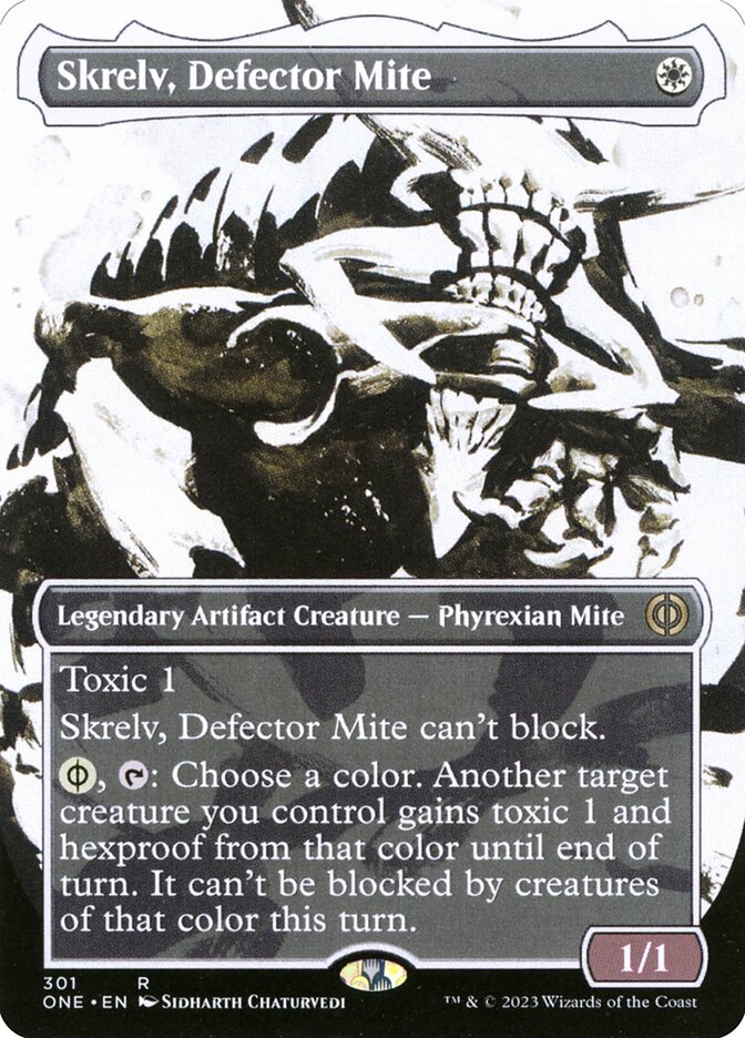 Skrelv, Defector Mite 301/271 (Phyrexia: All Will Be One)  - Borderless | Good Games Modbury