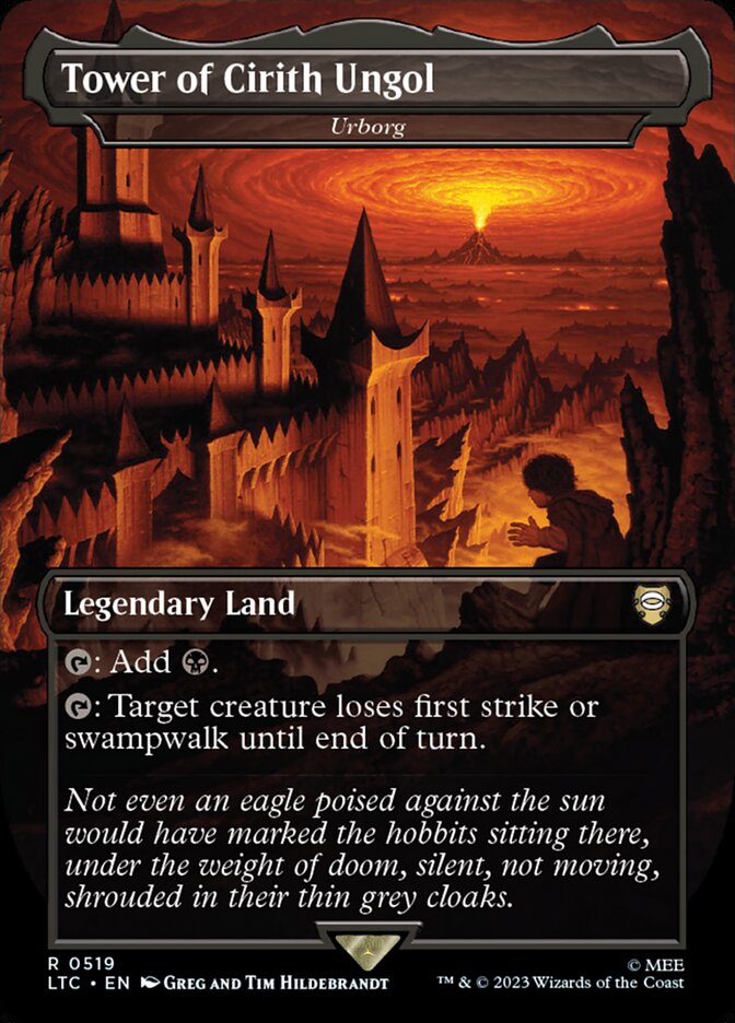 Tower of Cirith Ungol - Urborg 519/347 (Commander: The Lord of the Rings: Tales of Middle-earth)  - Borderless Foil | Good Games Modbury