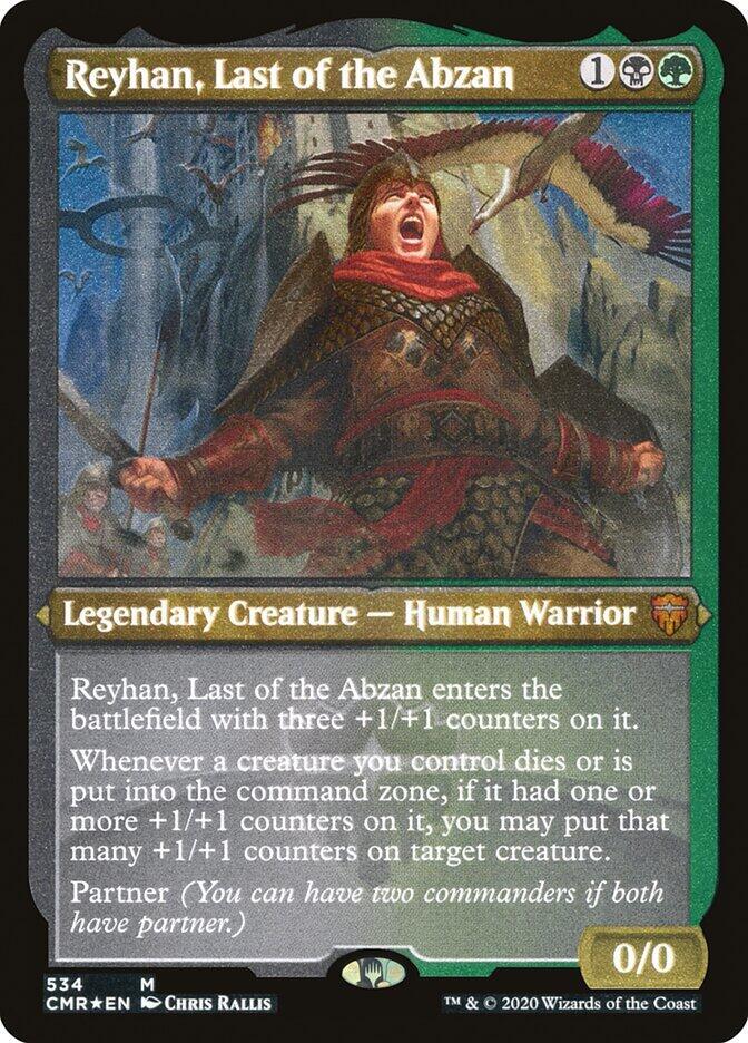 Reyhan Last of the Abzan Foil Etched 534 (Commander Legends)  - Foil | Good Games Modbury