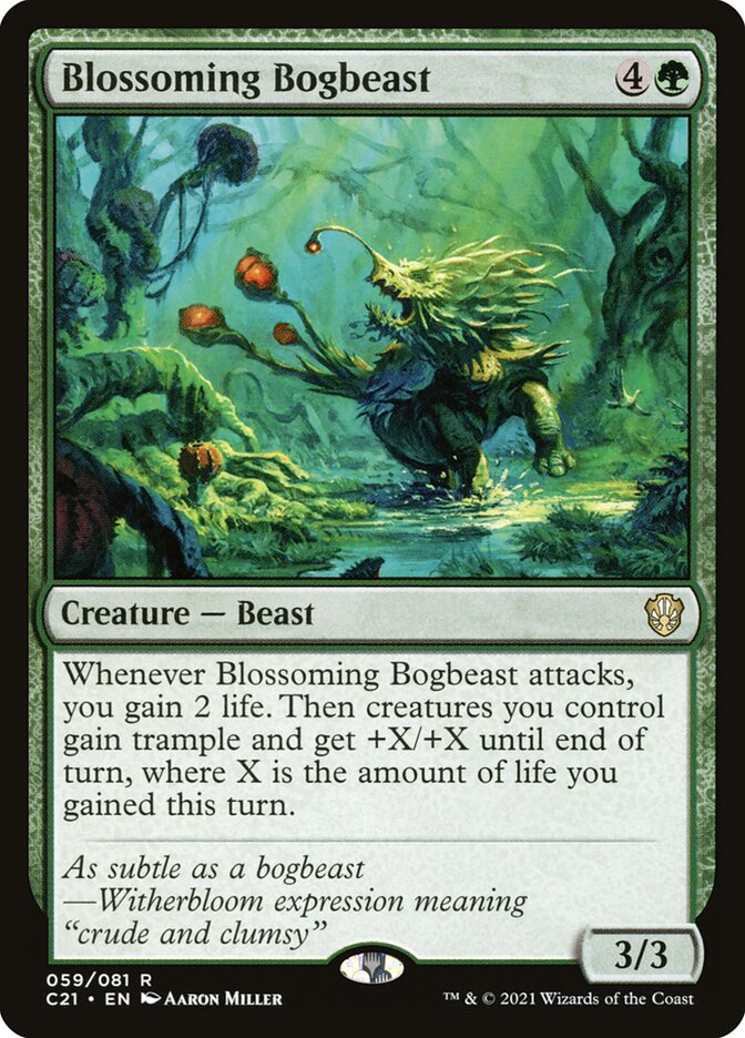 Blossoming Bogbeast 59/81 (Commander 2021)  | Good Games Modbury