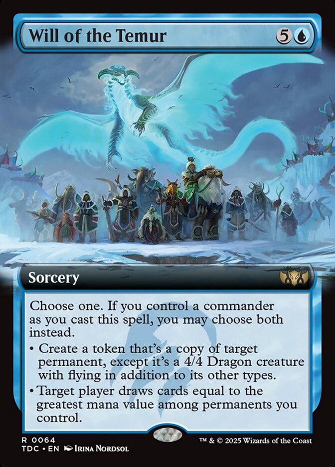 Will of the Temur 64 (Commander: Tarkir: Dragonstorm)  - Extended Art | Good Games Modbury
