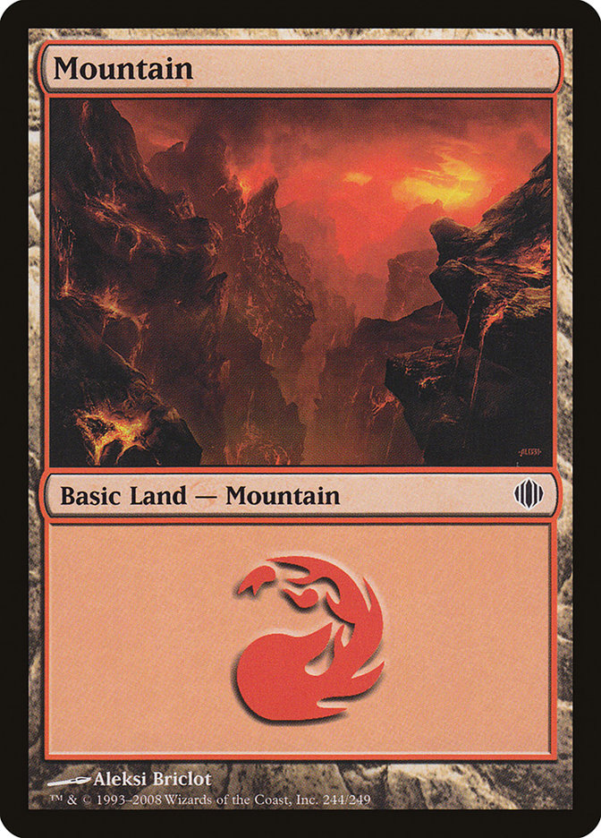 Mountain 244/249 (Shards of Alara)  - Foil | Good Games Modbury