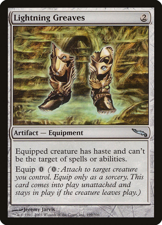 Lightning Greaves 199/306 (Mirrodin)  - Foil | Good Games Modbury