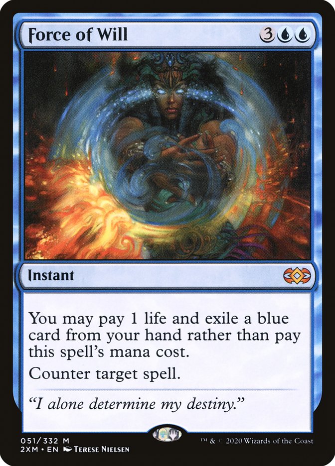 Force of Will 51/332 (Double Masters)  - Foil | Good Games Modbury