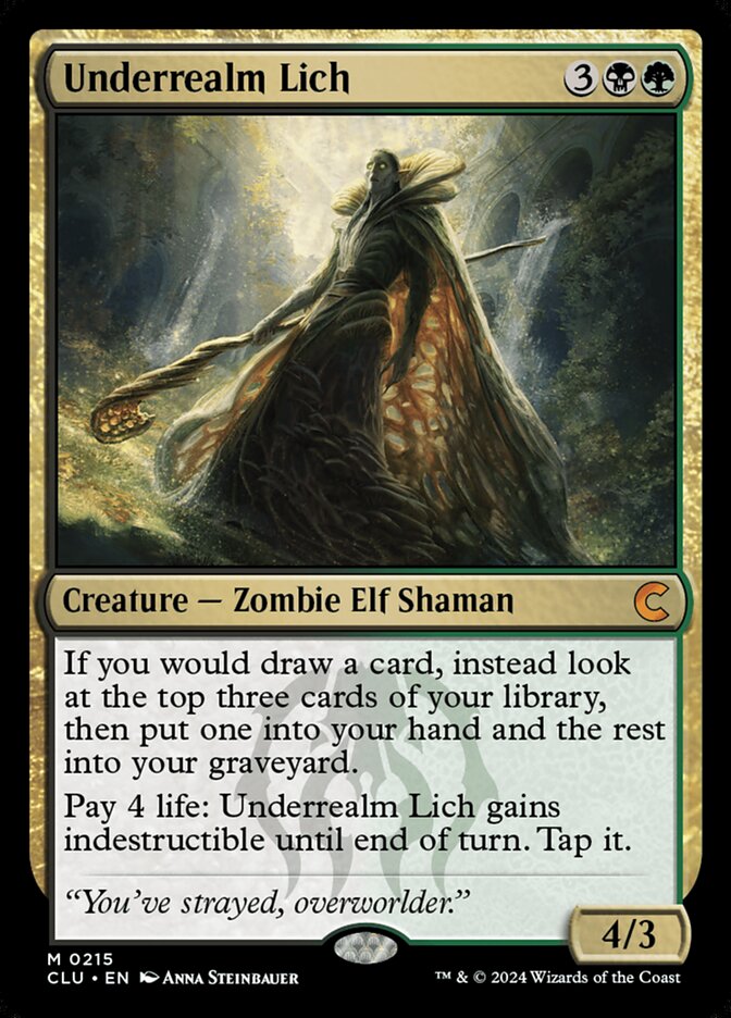 Underrealm Lich 215/284 (Ravnica: Clue Edition)  | Good Games Modbury