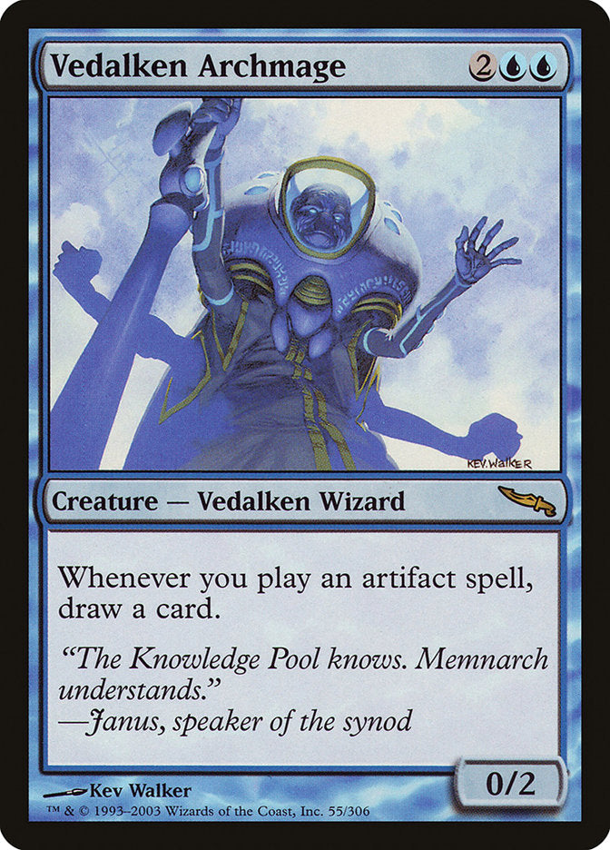 Vedalken Archmage 55/306 (Mirrodin)  - Foil | Good Games Modbury