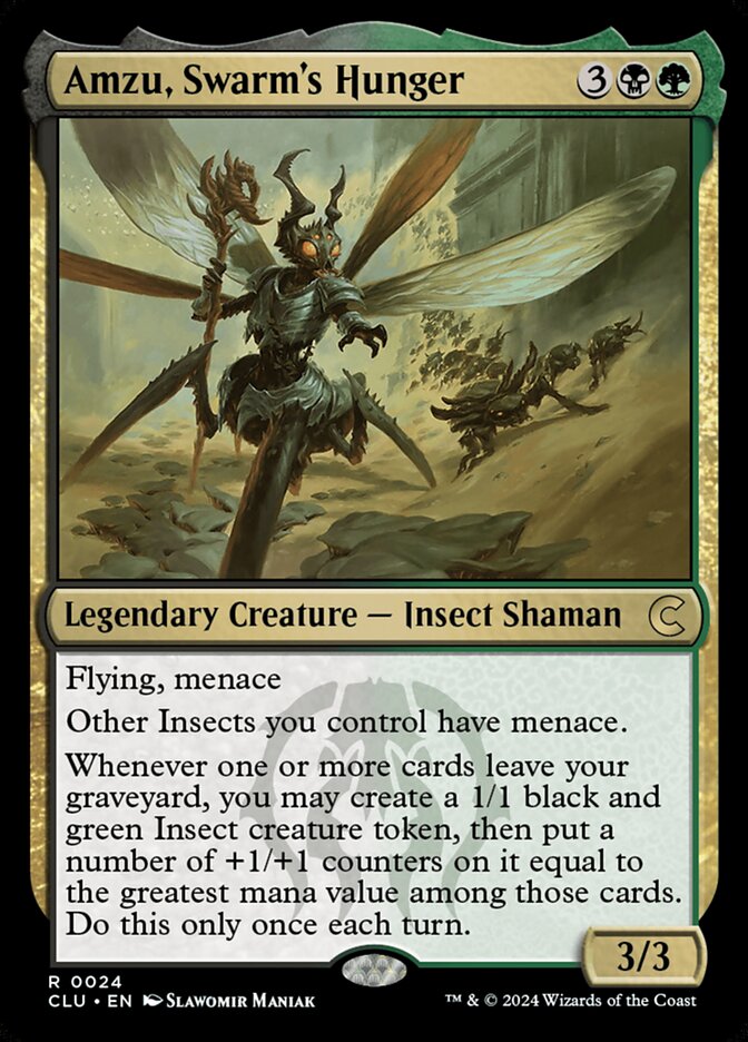 Amzu, Swarm's Hunger 24 (Ravnica: Clue Edition)  | Good Games Modbury