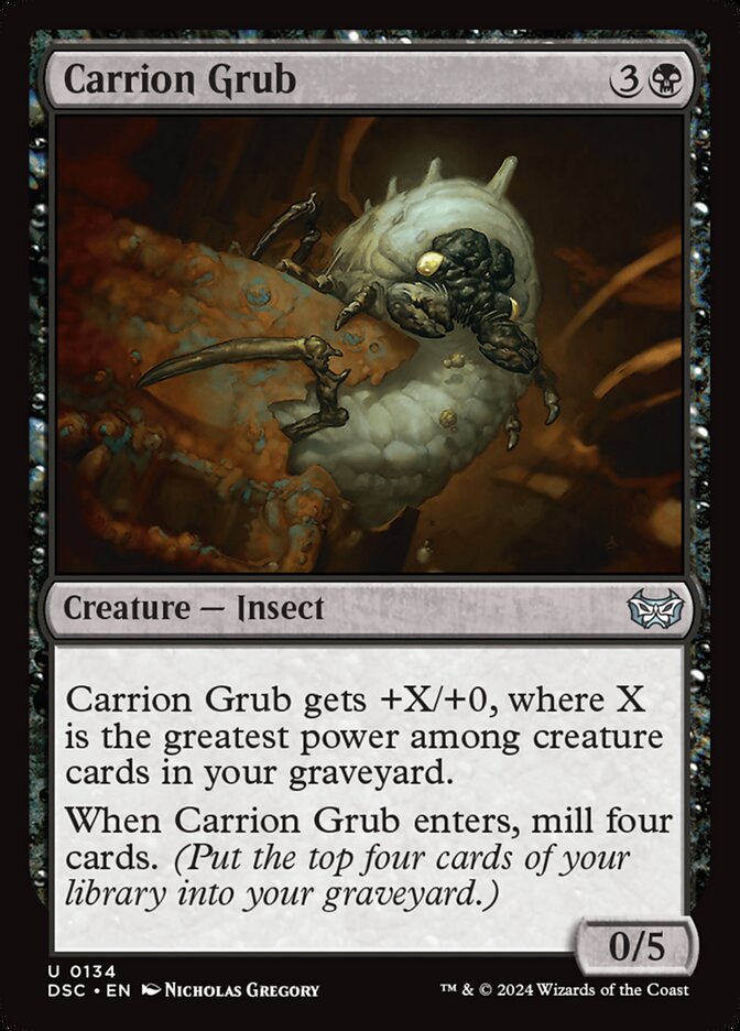 Carrion Grub 134 (Commander: Duskmourn: House of Horror)  | Good Games Modbury