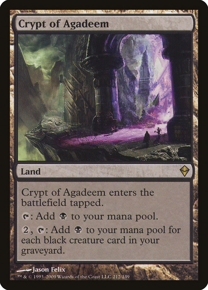 Crypt of Agadeem 212/249 (Zendikar)  | Good Games Modbury