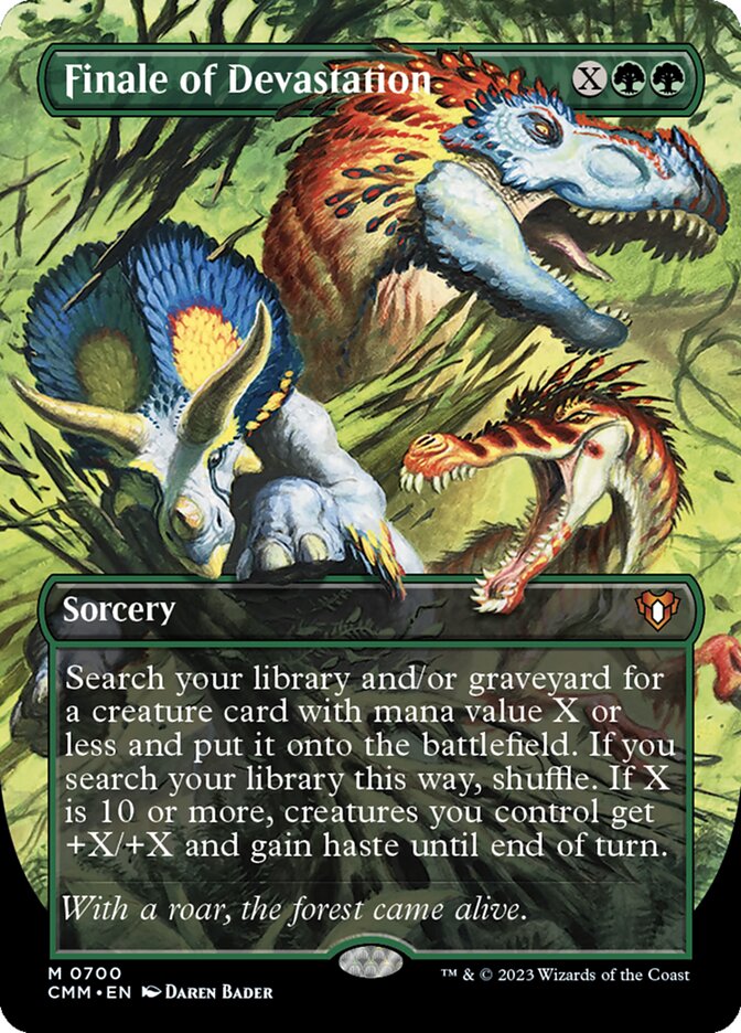 Finale of Devastation 700/451 (Commander Masters)  - Borderless Foil | Good Games Modbury