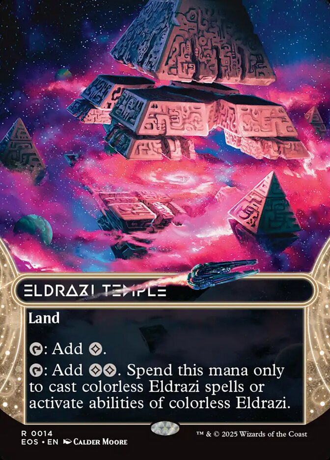 Eldrazi Temple 14 (Edge of Eternities: Stellar Sights)  - Borderless Foil | Good Games Modbury