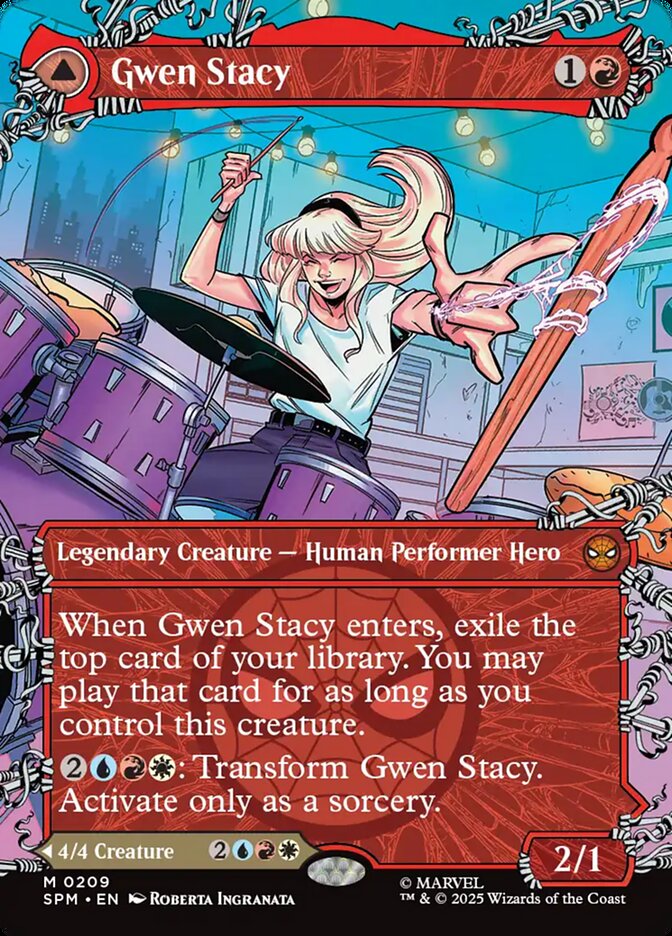 Gwen Stacy // Ghost-Spider 209/198 (Marvel's Spider-Man)  - Showcase Foil | Good Games Modbury