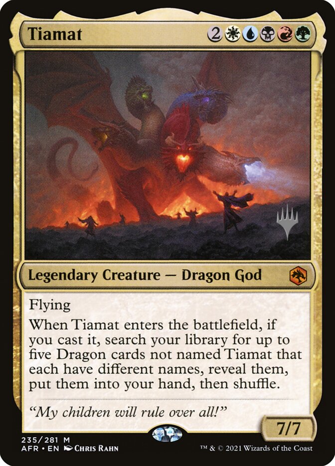 Tiamat 235p/241 (Promo Pack: Adventures in the Forgotten Realms)  - Foil | Good Games Modbury