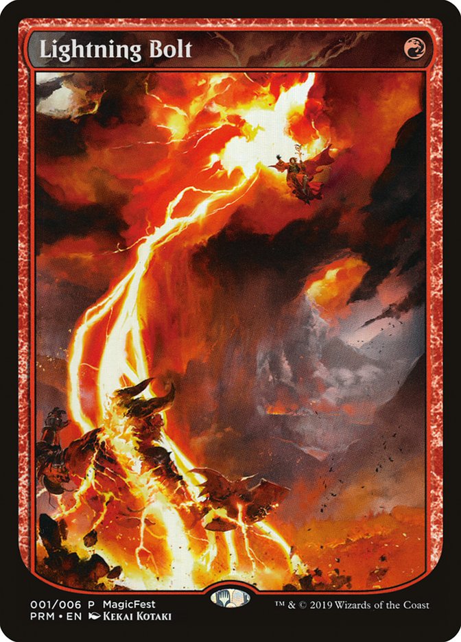 Lightning Bolt 1 (MagicFest Cards)  | Good Games Modbury