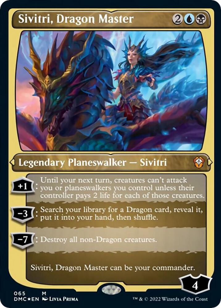 Sivitri Dragon Master Foil Etched 65 (Commander: Dominaria United)  - Foil | Good Games Modbury