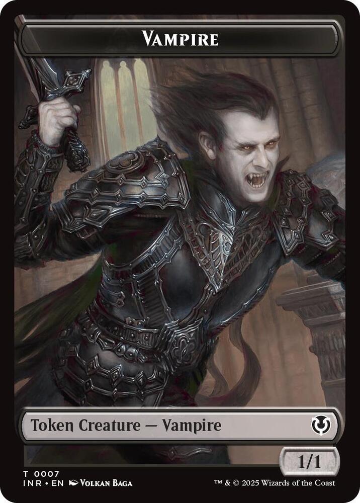 Vampire 0007 Vampire 0008 Double Sided Token 7 // 8 (Innistrad Remastered)  - Foil | Good Games Modbury
