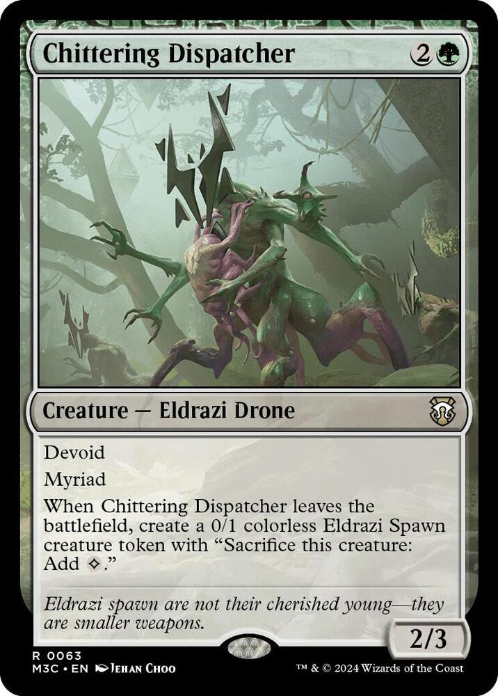 Chittering Dispatcher 63 (Commander: Modern Horizons 3)  - Ripple Foil | Good Games Modbury