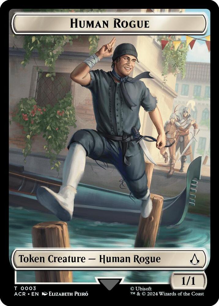 Human Rogue Token 3 (Universes Beyond: Assassin's Creed)  | Good Games Modbury