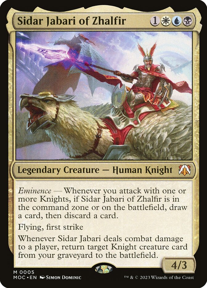 Sidar Jabari of Zhalfir 5 (Commander: March of the Machine)  | Good Games Modbury