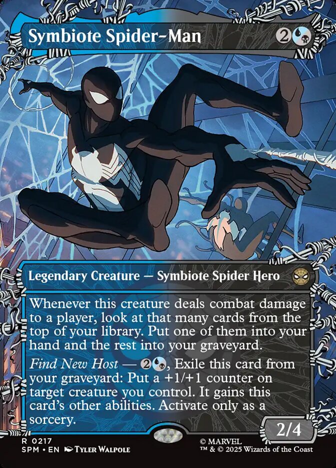 Symbiote Spider-Man 217/198 (Marvel's Spider-Man)  - Showcase Foil | Good Games Modbury