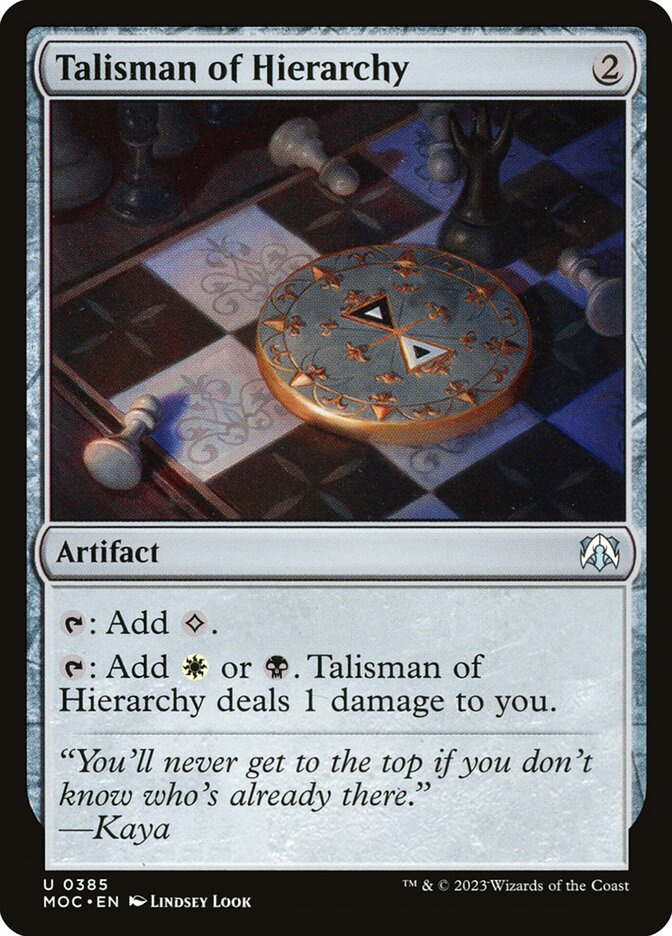 Talisman of Hierarchy 385/444 (Commander: March of the Machine)  | Good Games Modbury