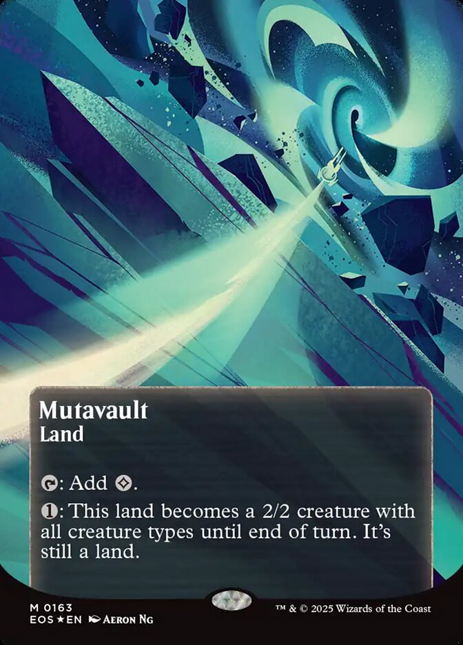 Mutavault 163/45 (Edge of Eternities: Stellar Sights)  - Borderless Galaxy Foil | Good Games Modbury