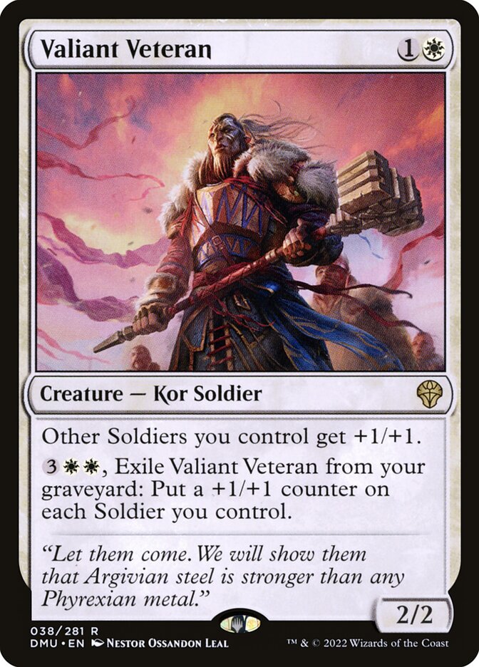 Valiant Veteran 38/281 (Dominaria United)  | Good Games Modbury