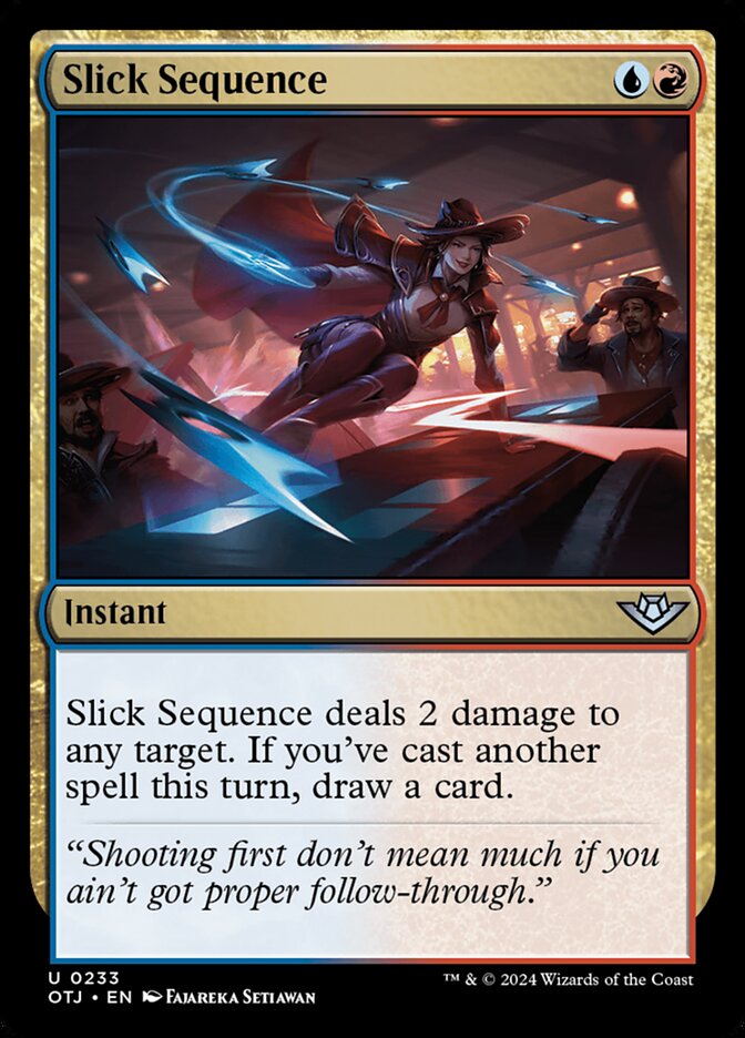 Slick Sequence 233 (Outlaws of Thunder Junction)  - Foil | Good Games Modbury