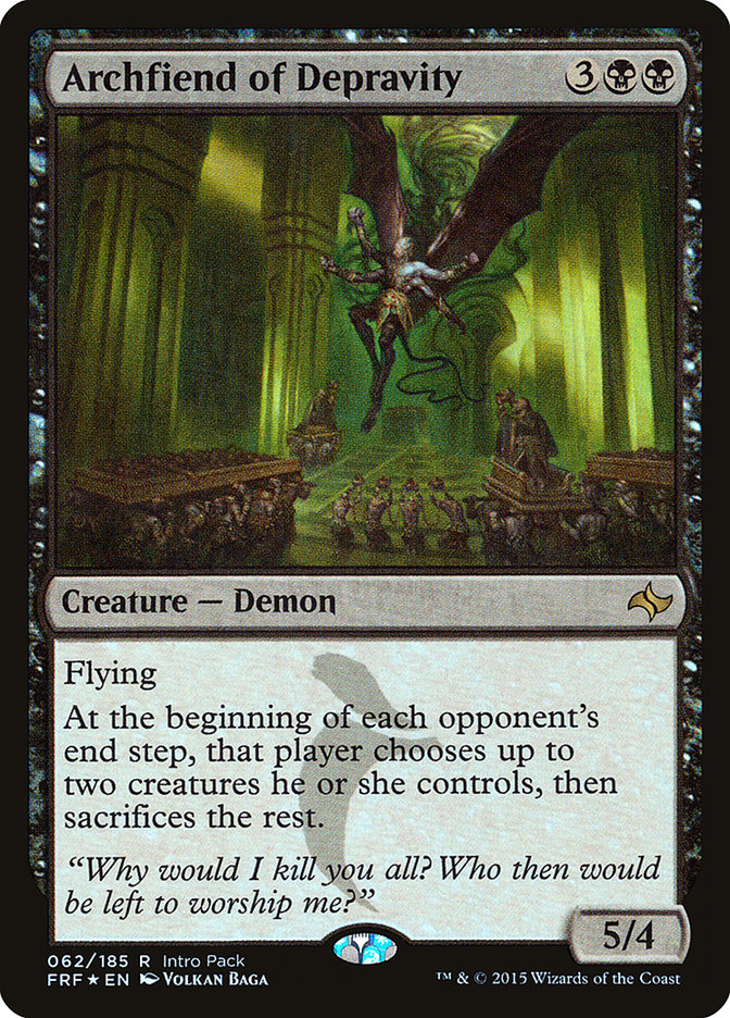 Archfiend of Depravity 62/43 (Unique and Miscellaneous Promos)  - Foil | Good Games Modbury