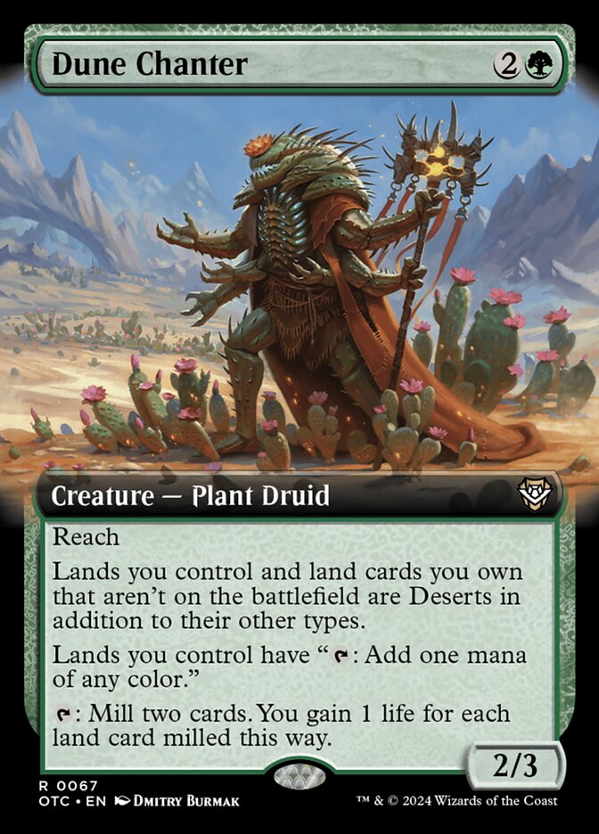 Dune Chanter 67/342 (Commander: Outlaws of Thunder Junction)  - Extended Art | Good Games Modbury