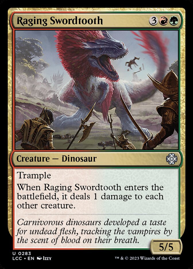 Raging Swordtooth 283/370 (Commander: The Lost Caverns of Ixalan)  | Good Games Modbury