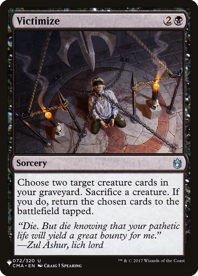 Victimize CMA-72/5075 (The List Reprints)  | Good Games Modbury