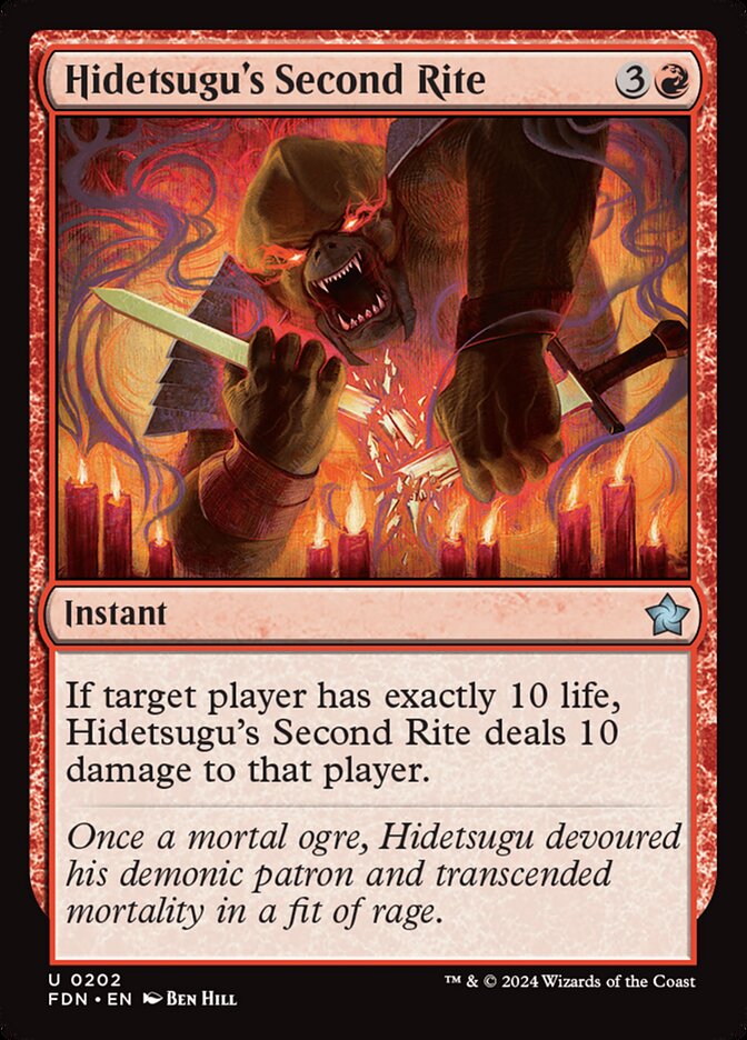Hidetsugu's Second Rite 202/291 (Foundations)  - Foil | Good Games Modbury