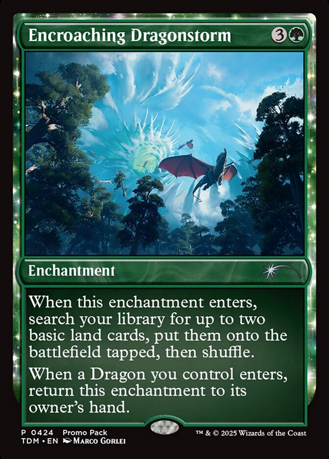 Encroaching Dragonstorm 424/291 (Promo Pack: Tarkir: Dragonstorm)  - Foil | Good Games Modbury