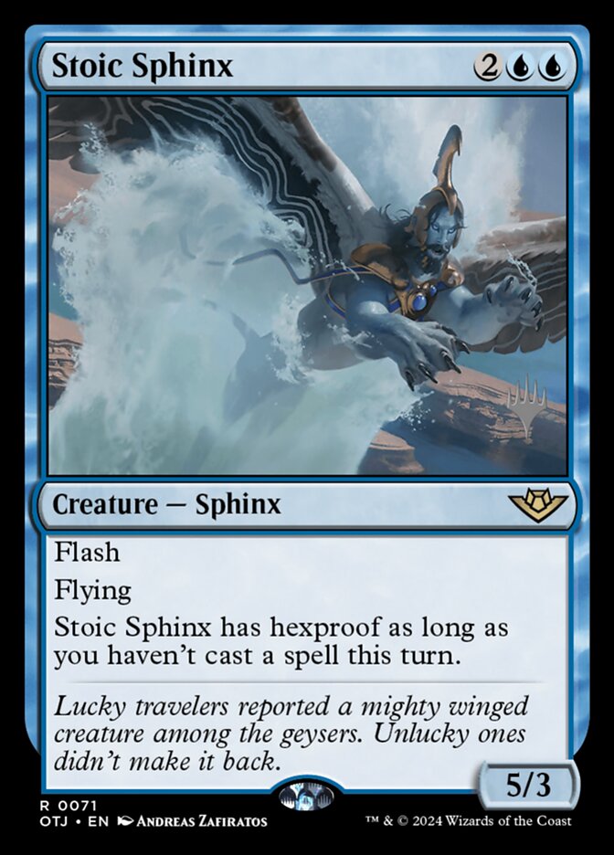 Stoic Sphinx 71 (Promo Pack: Outlaws of Thunder Junction)  | Good Games Modbury