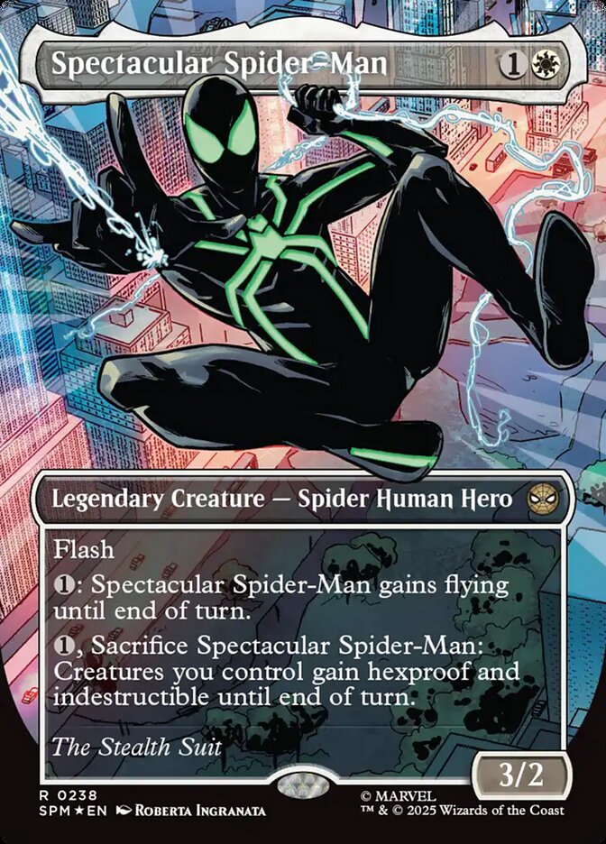 Spectacular Spider-Man 238/198 (Marvel's Spider-Man)  - Borderless Foil | Good Games Modbury