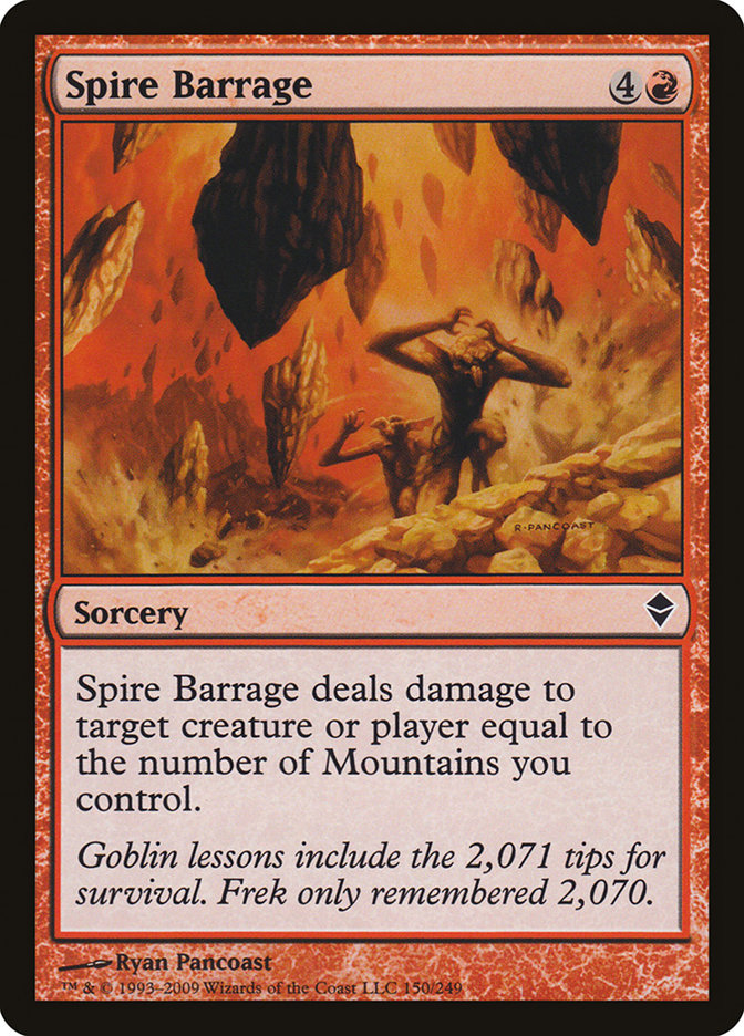 Spire Barrage 150/249 (Zendikar)  - Foil | Good Games Modbury