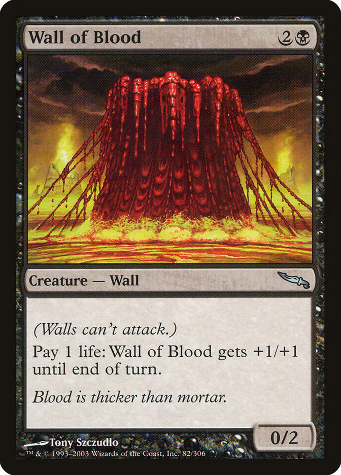 Wall of Blood 82/306 (Mirrodin)  - Foil | Good Games Modbury