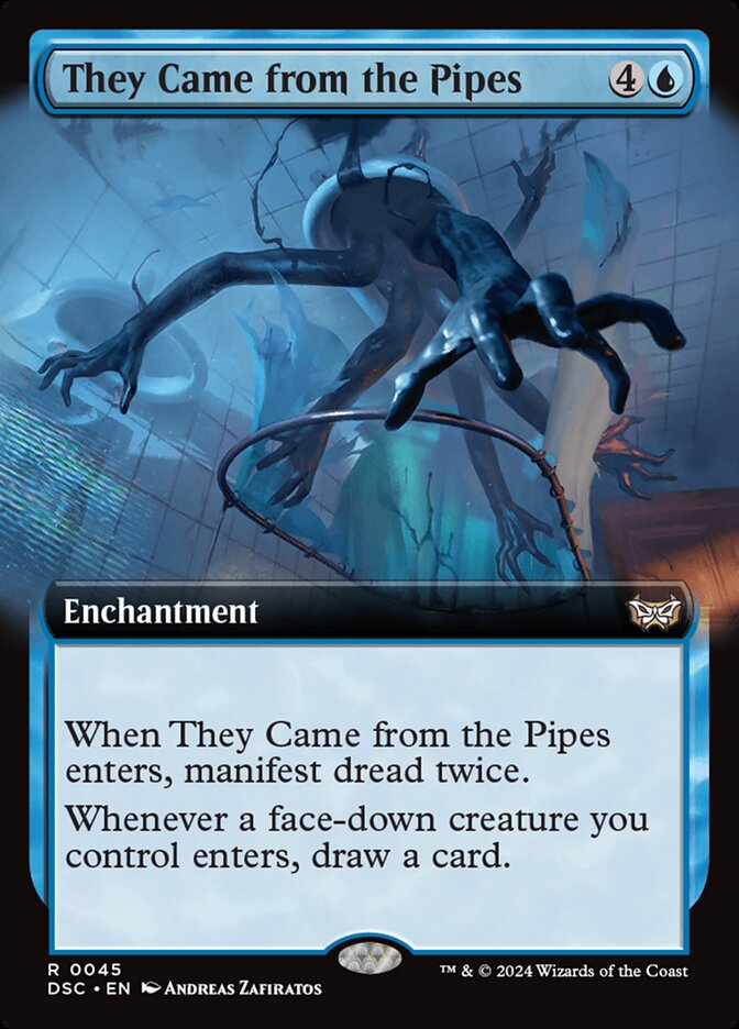 They Came from the Pipes 45/40 (Commander: Duskmourn: House of Horror)  - Extended Art | Good Games Modbury