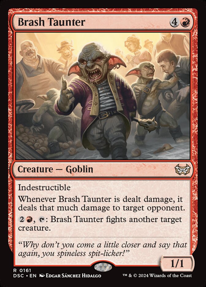 Brash Taunter 161 (Commander: Duskmourn: House of Horror)  | Good Games Modbury
