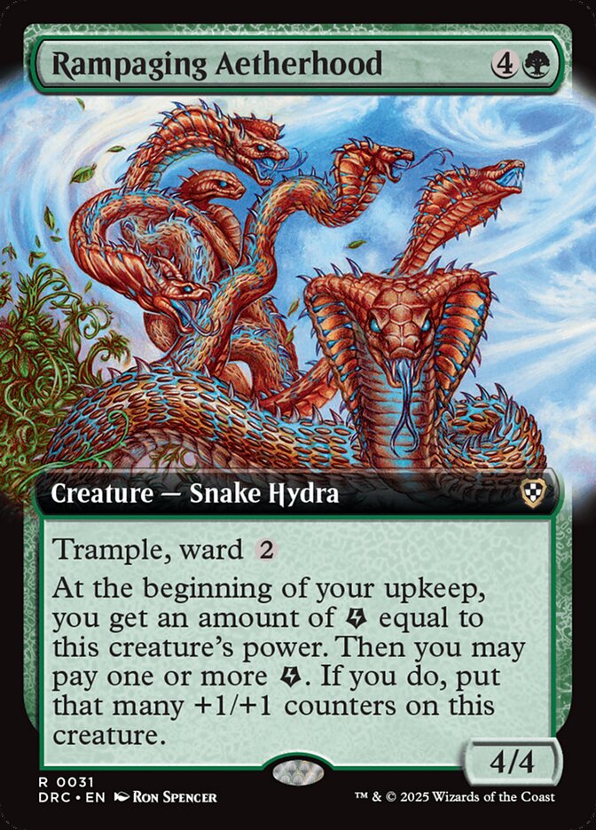 Rampaging Aetherhood 31/187 (Commander: Aetherdrift)  - Extended Art | Good Games Modbury