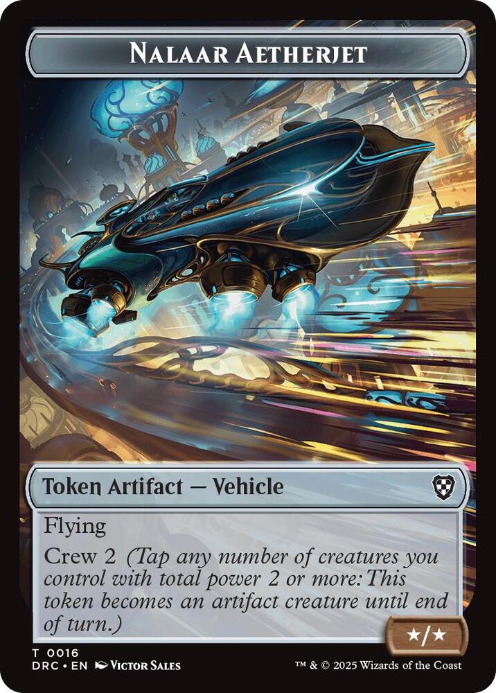 Nalaar Aetherjet Treasure Double Sided Token 16 // 11 (Commander: Aetherdrift)  | Good Games Modbury