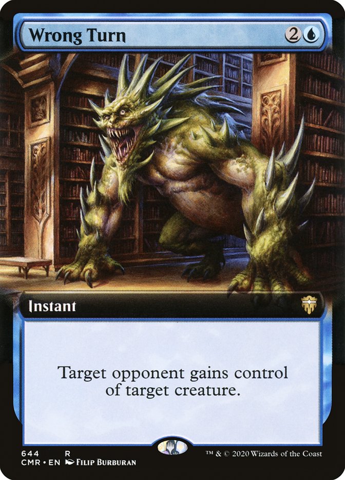 Wrong Turn 644/361 (Commander Legends)  - Extended Art | Good Games Modbury