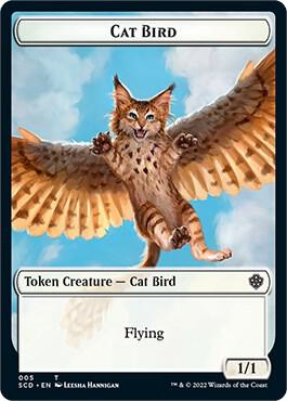 Cat Bird Faerie Double Sided Token 5 // 10 (Starter Commander Decks)  | Good Games Modbury