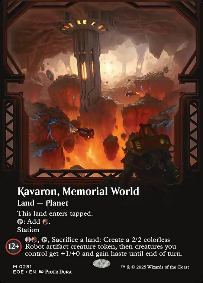 Kavaron, Memorial World 281/276 (Edge of Eternities)  - Borderless | Good Games Modbury