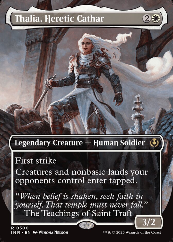 Thalia, Heretic Cathar 300/287 (Innistrad Remastered)  - Borderless | Good Games Modbury