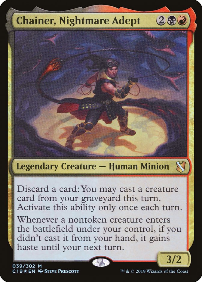 Chainer, Nightmare Adept 39 (Commander 2019)  - Foil | Good Games Modbury