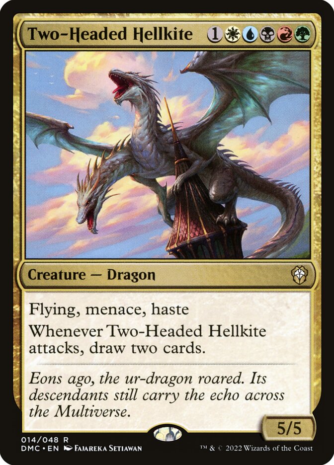 Two-Headed Hellkite 14/50 (Commander: Dominaria United)  | Good Games Modbury